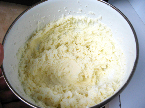Mashed butter.