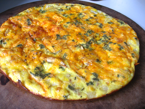 The fritatta has been freed.