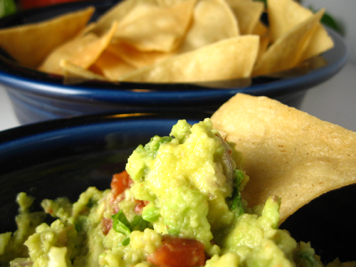 That chip dove in on its own! The Guac was that good.