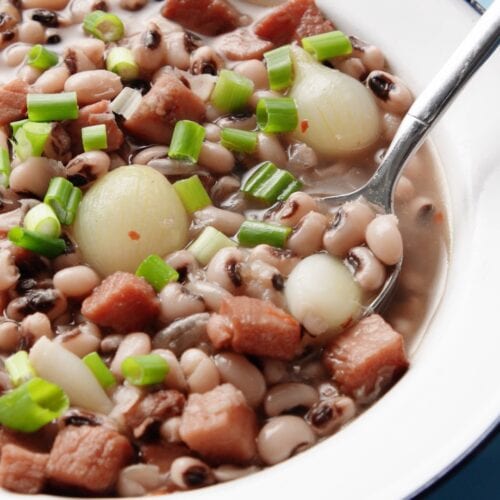 For those of you needing a great soup to ring in the new year (or to help the hangover the next day), this Black Eyed Pea Soup with Ham is delicious!