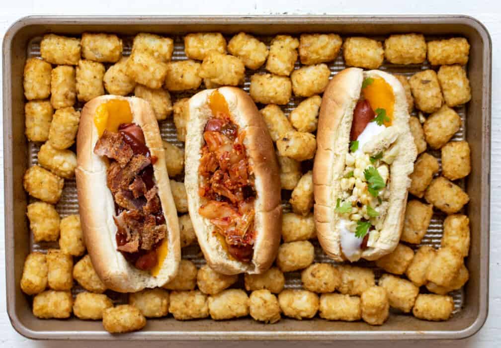 Baked Hot Dogs Three Ways