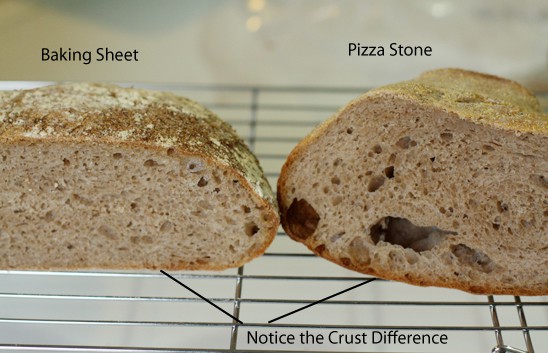 See the difference in the crust?