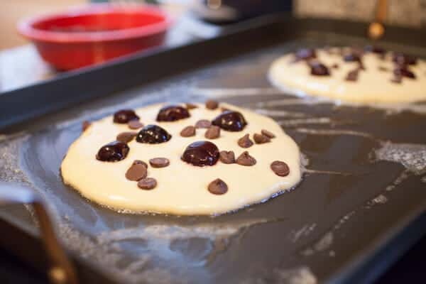 Cherry Chocolate Pancakes