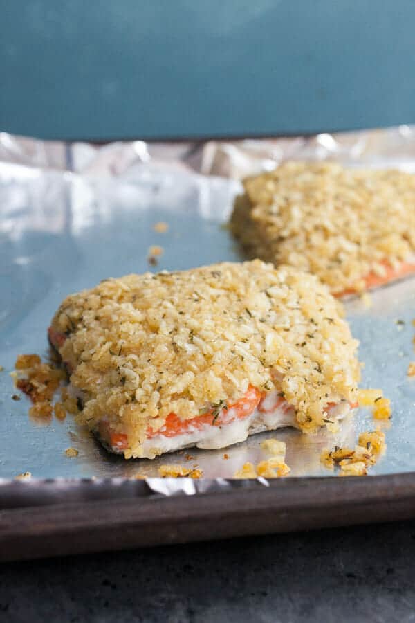Chip Crusted Salmon