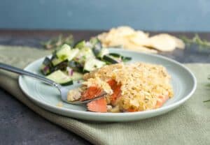 Chip Crusted Salmon: You are four ingredients away from one of my absolute favorite ways to bake salmon. Coat it in leftover chips! | macheesmo.com