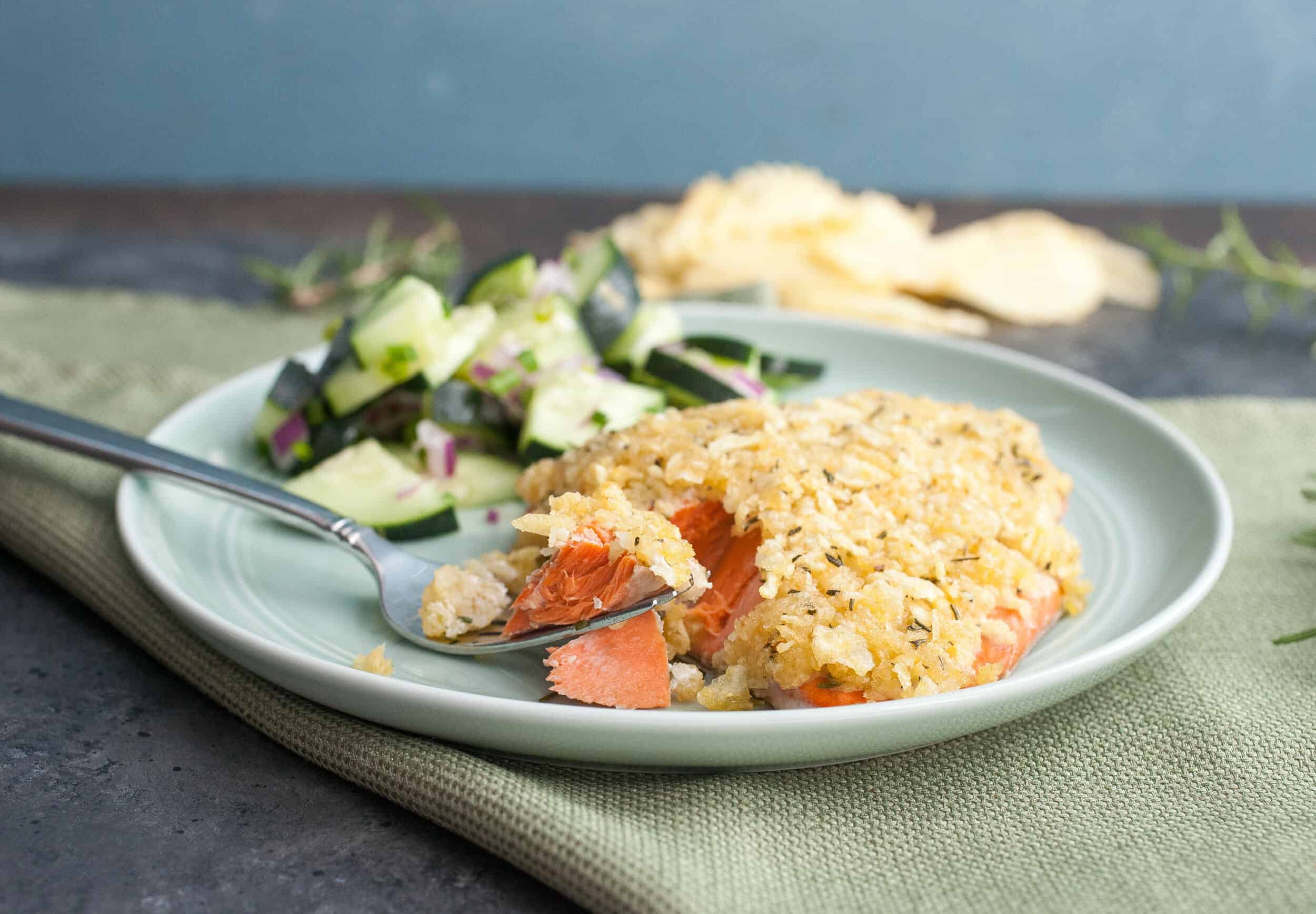 Chip Crusted Salmon Image