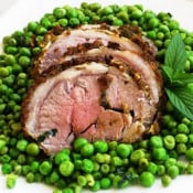 Dragons Kitchen: Herb Crusted Lamb with Minted Peas