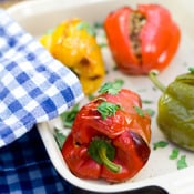 Greedy Gourmet: Bell Peppers Stuffed with Couscous