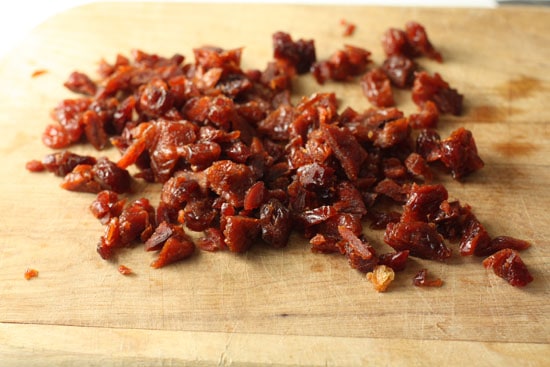 Bacon crumbled.