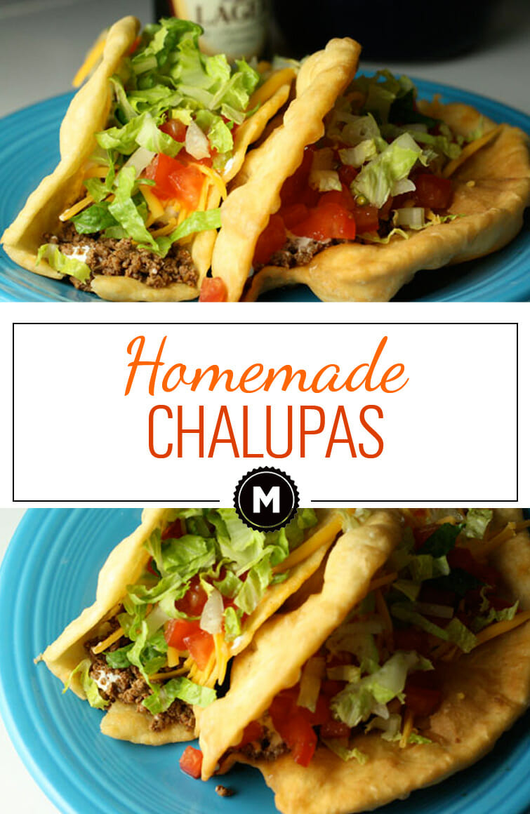 So much better than Taco Bell, these homemade Chalupas shells can be filled pretty much any Tex-Mex filling!
