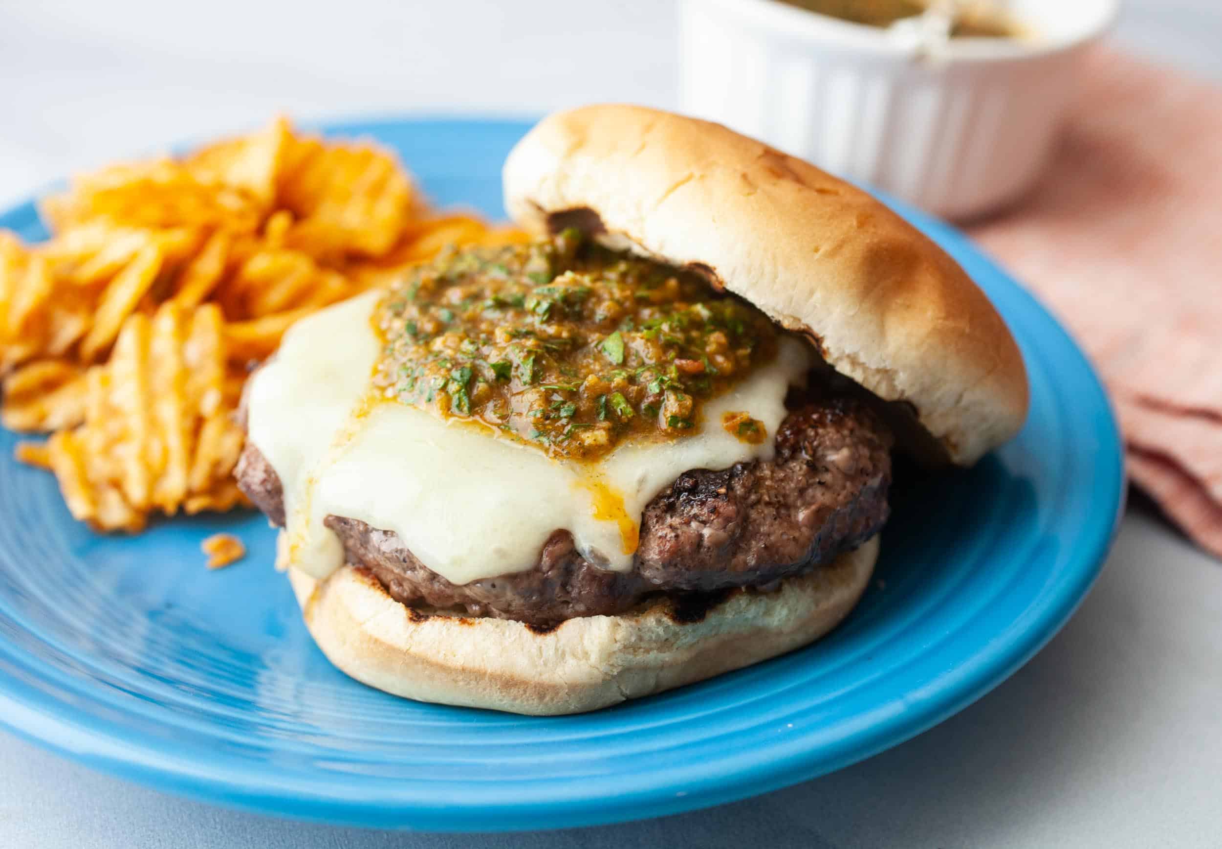 The Argentine Burger with Chimichurri Image