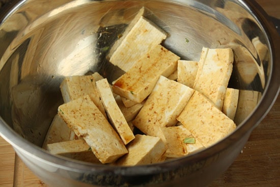 tofu marinating