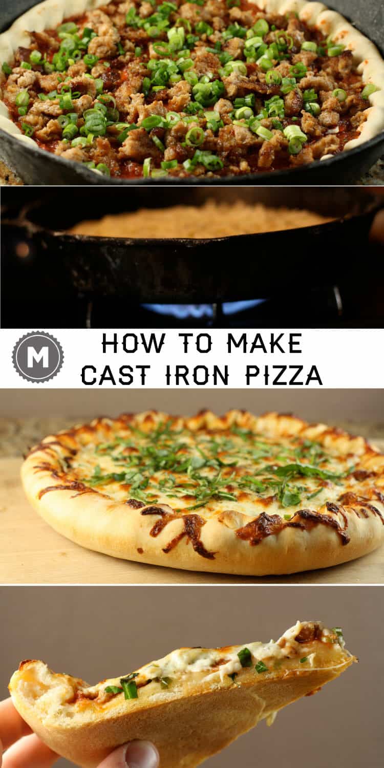 The best way to make really good homemade pizza without a pizza stone is to use a plain cast iron skillet! Here's the walkthrough on how to do it right!