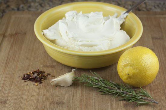Baked ricotta cheese