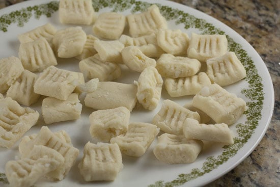 plate of dumplings - Mashed Potato Gnocchi
