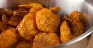 Sweet Potato Chips recipe from Macheesmo