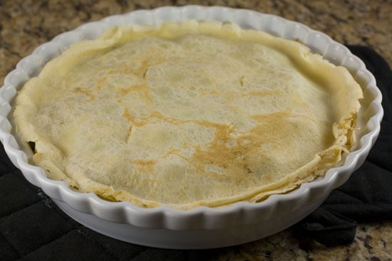 baked Savory Crepe Pie