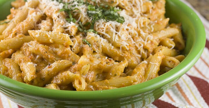 Gin penne pasta