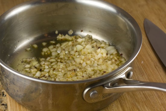 sauteed onions for Gin Penne Pasta
