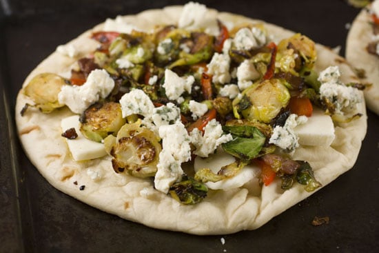 topped Brussel Sprout Flatbread