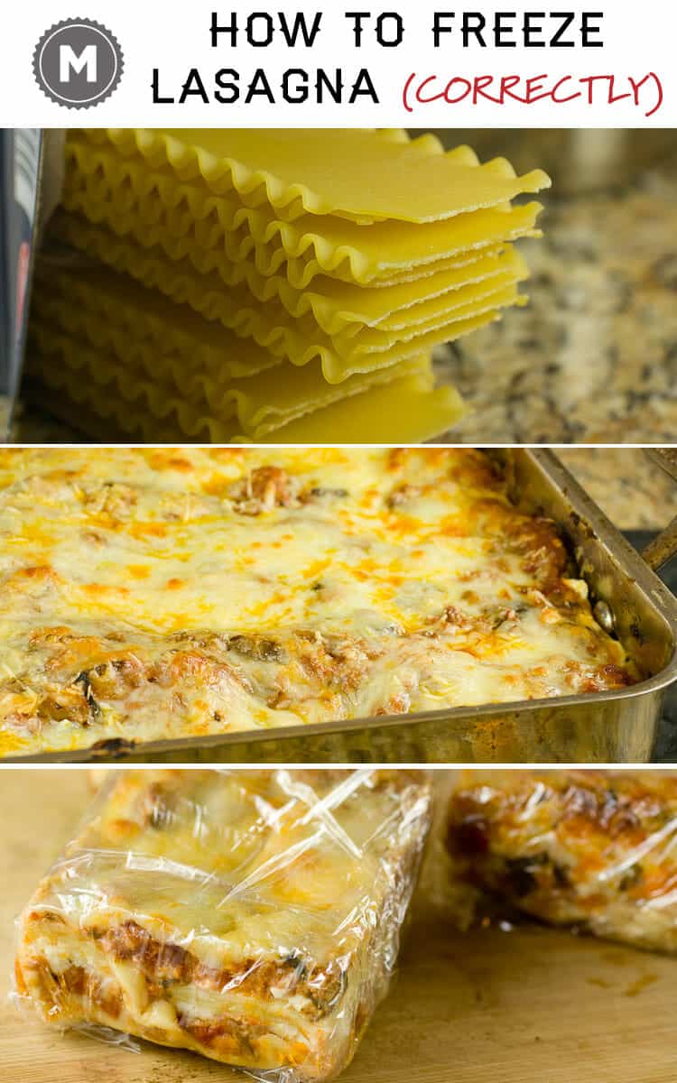 The correct and best way to freeze lasagna in individual servings! how to freeze lasagna via Macheesmo