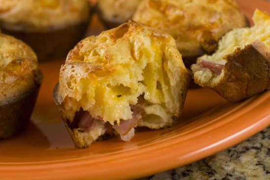 Ham and Cheese Popovers from Macheesmo