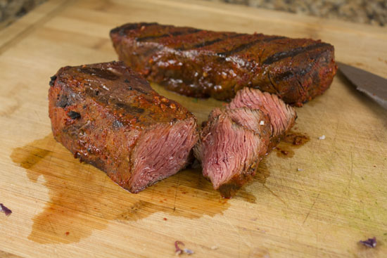 sliced steak for Steak and Potato Salad