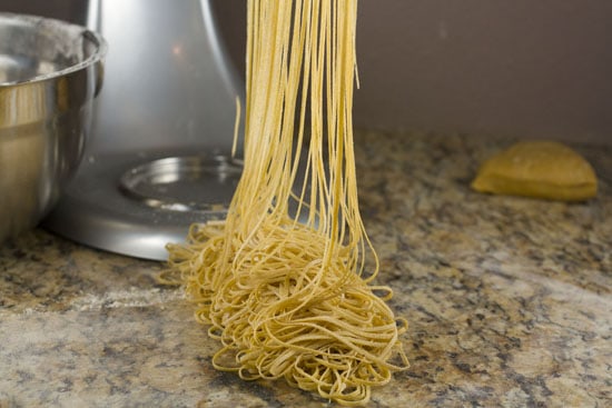 angel hair pasta - Homemade Pasta Primavera