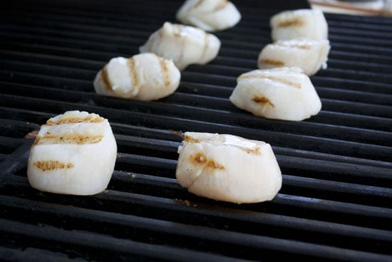 grilling scallops - Grilled Scallop Caesar Salad