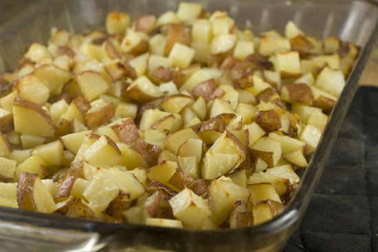 roasted for Chimichurri Potato Salad