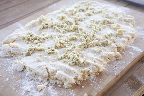 rolled dough - Blue Cheese Biscuits