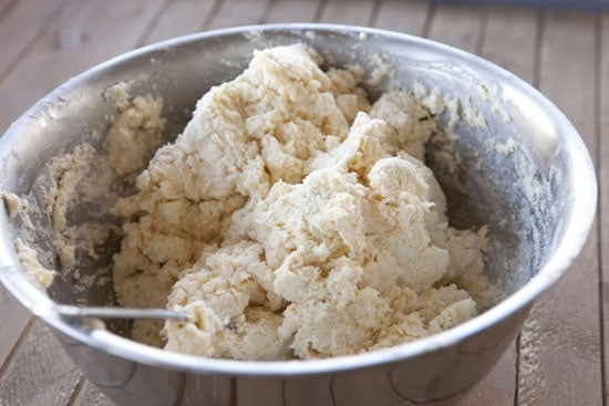 mixed dough for Blue Cheese Biscuits