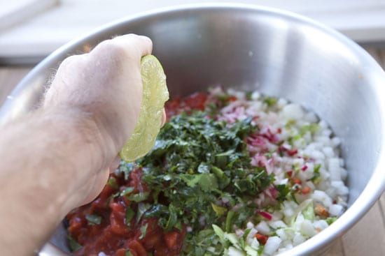 squeeze of lime - Cabbage Salsa