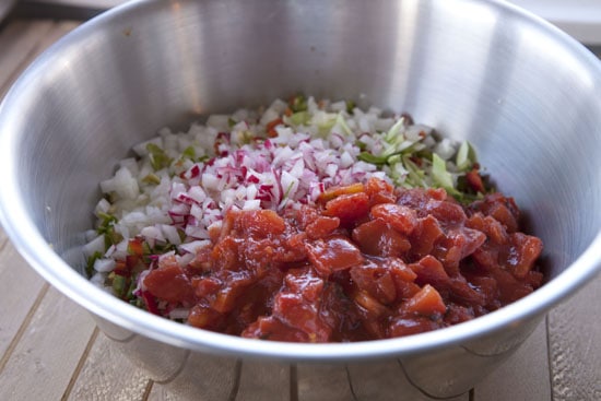 tomato for Cabbage Salsa
