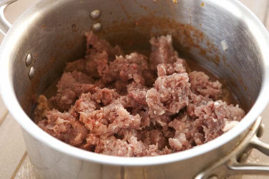 meat added to cuban picadillo