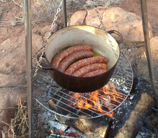 sausage for Campfire Jambalaya