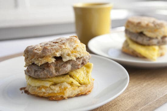 Sausage and Egg Biscuit Sandwich Image
