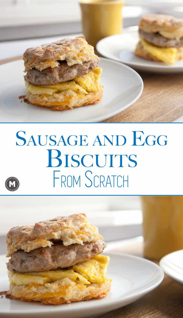 Sausage Egg Biscuit - Sometimes it's important to slow down and these made-from-scratch sausage and egg sandwiches will make sure you enjoy breakfast. Plus, learn my tip for excellent homemade breakfast sausage!