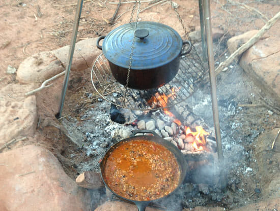 simmering Campfire Jambalaya