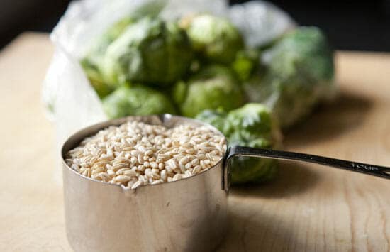 Barley and sprouts = Roasted Brussel Sprout Salad