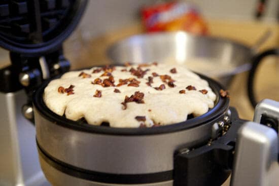 Love my waffle maker - Pecan Waffles