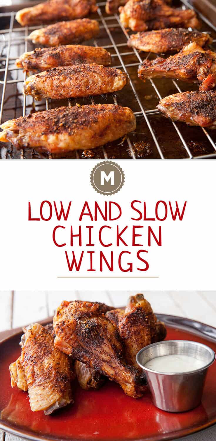 These are the best wings you can make without a deep fryer and maybe even with one! Fall off the bone tender and an awesome spice rub!