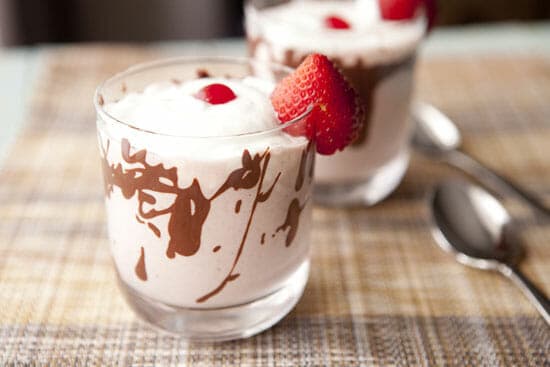 Strawberry Chocolate Milkshake Image