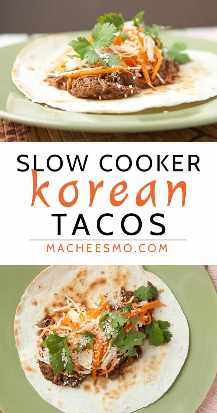 Slow Cooker Korean Beef Tacos