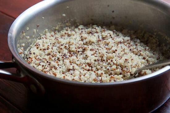 quinoa cooked for Kale Quinoa Salad