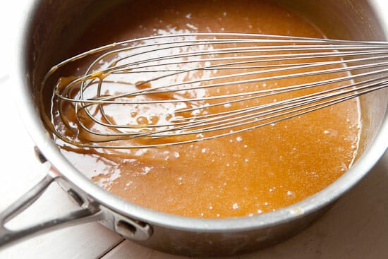Smooth caramel filling for churro cupcakes.