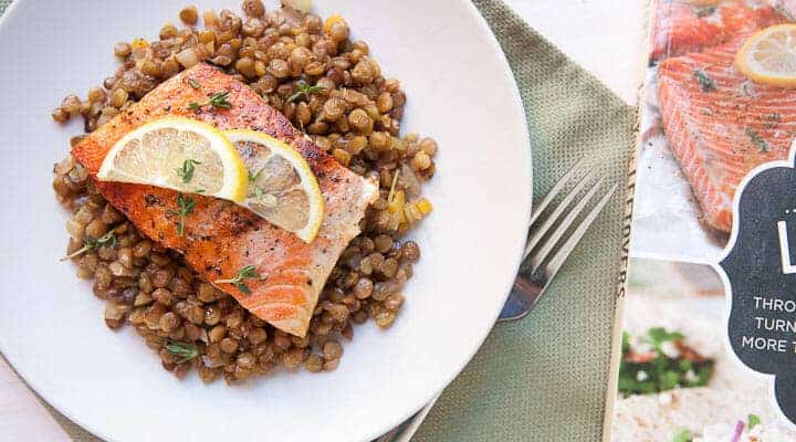 Lentils and Salmon Image