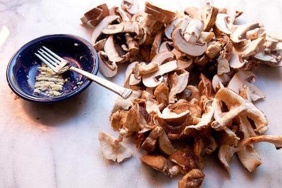 Mushroom ragu - so many mushrooms