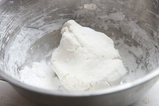 Firm peppermint patty dough