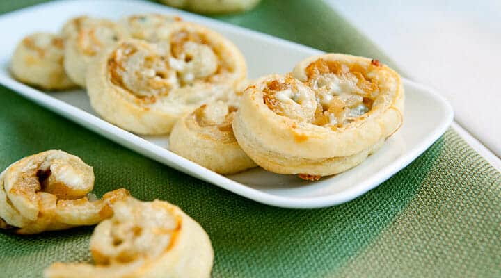 Puff Pastry Palmiers: A super easy 3 ingredient appetizer that has fantastic flavors and is easy to eat while socializing!